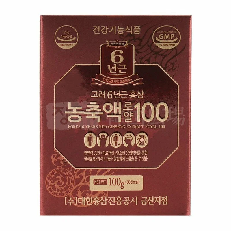 6年根紅参縮100%濃縮液