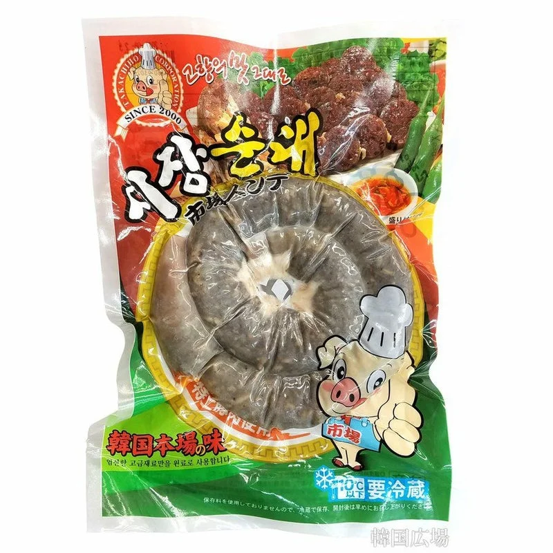 市場・豚の腸詰め(スンデ)