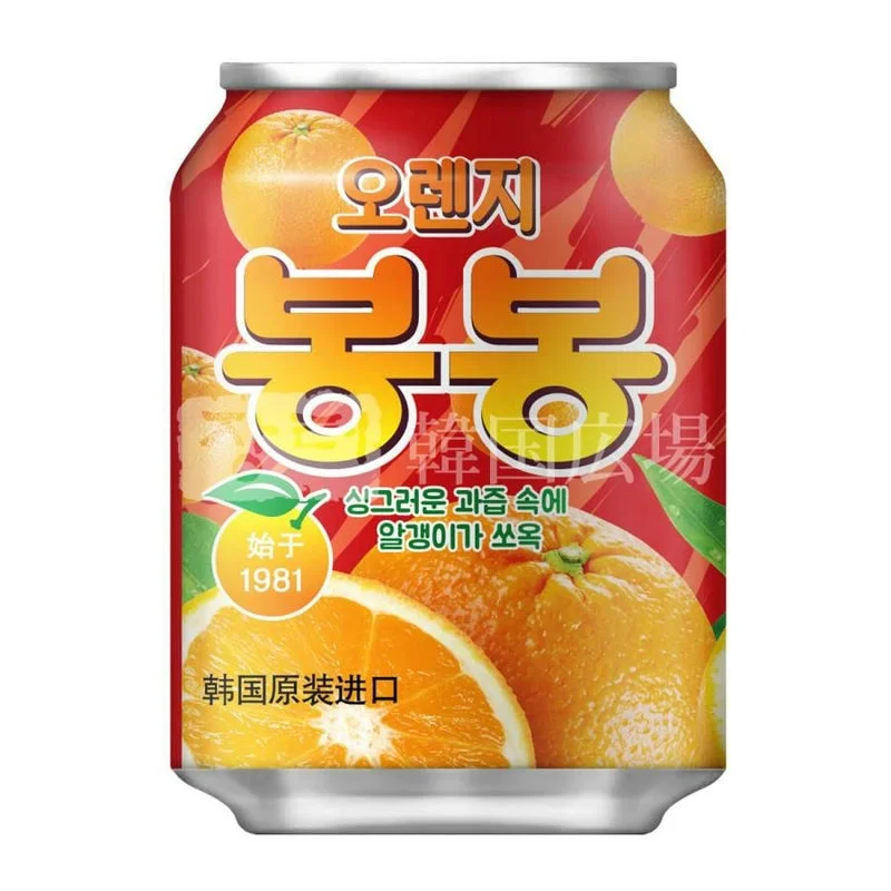 ヘテ・オレンジ ボンボンジュース(缶)